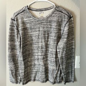 Gray crew/long sleeve